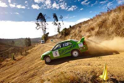 3;19-July-2009;Australia;Jimna;Matthew-Bailey;Mike-Bailey;Mitsubishi-Lancer-Evolution-IV;QLD;QRC;Queensland;Queensland-Rally-Championship;Sunshine-Coast;auto;motorsport;racing;sky;special-stage;wide-angle