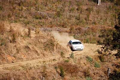 5;19-July-2009;Australia;Bob-McGowan;Ford-Falcon-XR8;Ian-Menzies;Jimna;QLD;QRC;Queensland;Queensland-Rally-Championship;Sunshine-Coast;auto;motorsport;racing;special-stage;super-telephoto