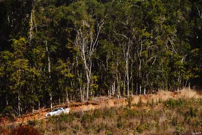 7;19-July-2009;Australia;David-Parkinson;Jimna;Mitsubishi-Lancer-Evolution-I;QLD;QRC;Queensland;Queensland-Rally-Championship;Sunshine-Coast;Tim-Erwin;auto;motorsport;racing;special-stage;super-telephoto