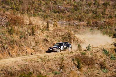 8;19-July-2009;Allan-Clunes;Australia;Gavin-Wieland;Jimna;Mazda-323-GTR;QLD;QRC;Queensland;Queensland-Rally-Championship;Sunshine-Coast;auto;motorsport;racing;special-stage;super-telephoto