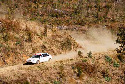 13;19-July-2009;Australia;Craig-Newell;Honda-Civic;Jimna;Linda-Newell;QLD;QRC;Queensland;Queensland-Rally-Championship;Sunshine-Coast;auto;motorsport;racing;special-stage;super-telephoto