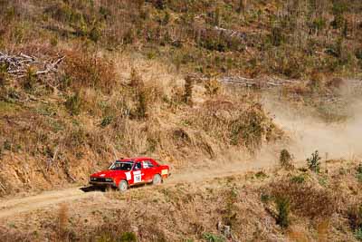 16;19-July-2009;Andrew-Rask;Australia;Donna-Rask;Jimna;Nissan-Stanza;QLD;QRC;Queensland;Queensland-Rally-Championship;Sunshine-Coast;auto;motorsport;racing;special-stage;super-telephoto