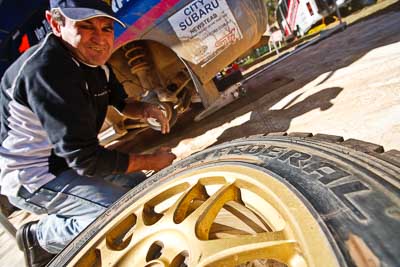 1;19-July-2009;Australia;Daniel-Willson;Jimna;Matthew-van-Tuinen;QLD;QRC;Queensland;Queensland-Rally-Championship;Subaru-Impreza-WRX-STI;Sunshine-Coast;atmosphere;auto;motorsport;racing;service-centre;service-park;wide-angle