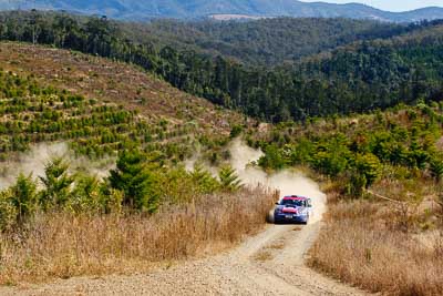 1;19-July-2009;Australia;Daniel-Willson;Jimna;Matthew-van-Tuinen;QLD;QRC;Queensland;Queensland-Rally-Championship;Subaru-Impreza-WRX-STI;Sunshine-Coast;auto;motorsport;racing;scenery;special-stage;telephoto