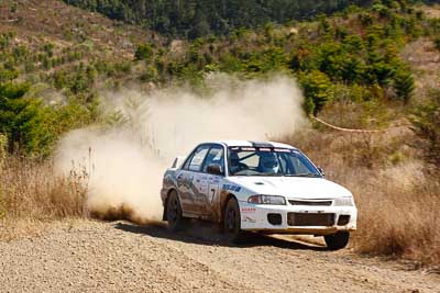 7;19-July-2009;Australia;David-Parkinson;Jimna;Mitsubishi-Lancer-Evolution-I;QLD;QRC;Queensland;Queensland-Rally-Championship;Sunshine-Coast;Tim-Erwin;auto;motorsport;racing;special-stage;telephoto