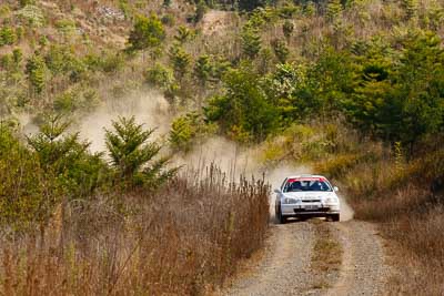 13;19-July-2009;Australia;Craig-Newell;Honda-Civic;Jimna;Linda-Newell;QLD;QRC;Queensland;Queensland-Rally-Championship;Sunshine-Coast;auto;motorsport;racing;scenery;special-stage;telephoto