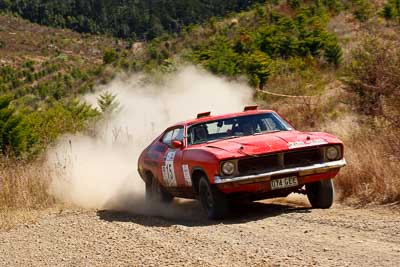 15;19-July-2009;Australia;Brad-Wedlock;Ford-Falcon-Tudor;Jimna;QLD;QRC;Queensland;Queensland-Rally-Championship;Sunshine-Coast;Viv-Gees;auto;motorsport;racing;special-stage;telephoto