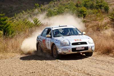 19;19-July-2009;Australia;Jimna;QLD;QRC;Queensland;Queensland-Rally-Championship;Subaru-Impreza;Sunshine-Coast;Tim-Charalambous;Tony-Best;auto;motorsport;racing;special-stage;telephoto