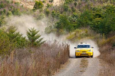 20;19-July-2009;Australia;Hyundai-Excel;Jimna;Justin-Sinclair;QLD;QRC;Queensland;Queensland-Rally-Championship;Rodney-Patman;Sunshine-Coast;auto;motorsport;racing;scenery;special-stage;telephoto