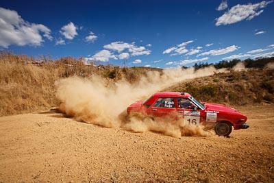 16;19-July-2009;Andrew-Rask;Australia;Donna-Rask;Jimna;Nissan-Stanza;QLD;QRC;Queensland;Queensland-Rally-Championship;Sunshine-Coast;auto;clouds;corner;dirt;dust;gravel;motorsport;racing;scenery;sky;special-stage;wide-angle