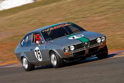 75;1977-Alfa-Romeo-GTV;24-July-2009;Australia;FOSC;Festival-of-Sporting-Cars;Group-S;NSW;Narellan;New-South-Wales;Oran-Park-Raceway;Urs-Muller;auto;classic;historic;motion-blur;motorsport;racing;super-telephoto;vintage