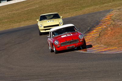 14;1965-MGB-Roadster;24-July-2009;Australia;FOSC;Festival-of-Sporting-Cars;MG279;NSW;Narellan;New-South-Wales;Oran-Park-Raceway;Regularity;Rex-Williamson;auto;motion-blur;motorsport;racing;super-telephoto