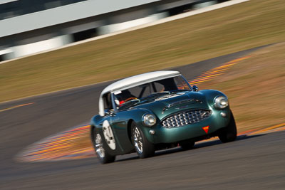 34;1959-Austin-Healey-3000;24-July-2009;Australia;Brian-Duffy;FOSC;Festival-of-Sporting-Cars;Group-S;NSW;Narellan;New-South-Wales;Oran-Park-Raceway;auto;classic;historic;motion-blur;motorsport;racing;super-telephoto;vintage