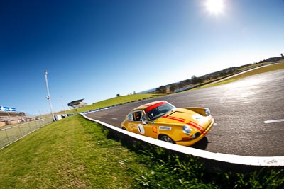 9;1970-Porsche-911S;24-July-2009;Australia;FOSC;Festival-of-Sporting-Cars;Group-N;Historic-Touring-Cars;NSW;Narellan;New-South-Wales;Oran-Park-Raceway;Wayne-Seabrook;auto;classic;fisheye;historic;motorsport;racing;vintage