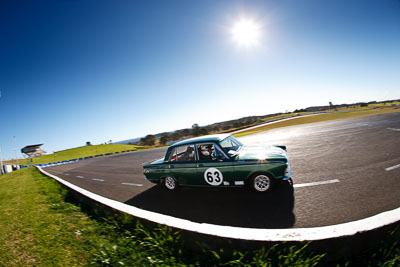 63;24-July-2009;Australia;FOSC;Festival-of-Sporting-Cars;Ford-Cortina;Group-N;Historic-Touring-Cars;NSW;Narellan;New-South-Wales;Oran-Park-Raceway;auto;classic;fisheye;historic;motorsport;racing;vintage