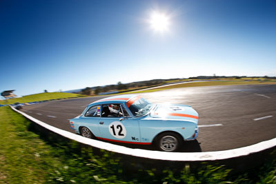 12;1972-Alfa-Romeo-GTV-2000;24-July-2009;Australia;FOSC;Festival-of-Sporting-Cars;Group-N;Historic-Touring-Cars;NSW;Narellan;New-South-Wales;Oran-Park-Raceway;Wes-Anderson;auto;classic;fisheye;historic;motorsport;racing;vintage