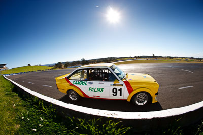 91;1975-Ford-Escort-Mk-II;24-July-2009;Australia;FOSC;Festival-of-Sporting-Cars;Graeme-Wilkinson;Improved-Production;NSW;Narellan;New-South-Wales;Oran-Park-Raceway;auto;fisheye;motorsport;racing