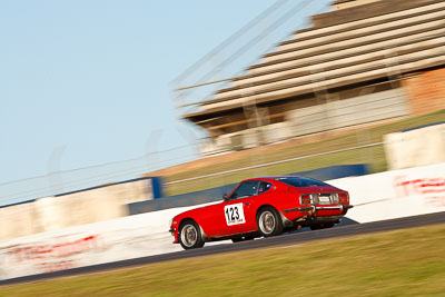 123;1977-Datsun-260Z;24-July-2009;38526H;Australia;FOSC;Festival-of-Sporting-Cars;NSW;Narellan;New-South-Wales;Oran-Park-Raceway;Philip-Mitchell;Regularity;auto;motion-blur;motorsport;racing;super-telephoto