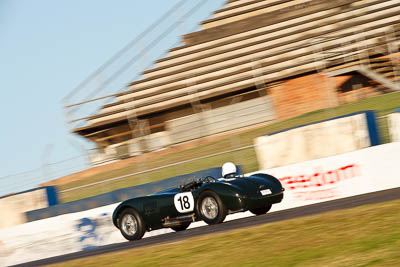 18;1953-Jaguar-C-Type-Replica;24-July-2009;36125H;Australia;FOSC;Festival-of-Sporting-Cars;Martin-Braden;NSW;Narellan;New-South-Wales;Oran-Park-Raceway;Regularity;auto;motion-blur;motorsport;racing;super-telephoto