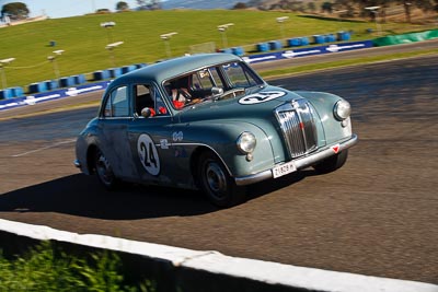 24;1956-MG-ZA-Magnette;21828H;25-July-2009;Australia;Bruce-Smith;FOSC;Festival-of-Sporting-Cars;Group-N;Historic-Touring-Cars;NSW;Narellan;New-South-Wales;Oran-Park-Raceway;auto;classic;historic;motorsport;racing;telephoto;vintage