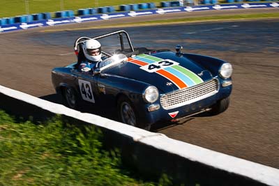 43;1966-Austin-Healey-Sprite;25-July-2009;Australia;Don-Bartley;FOSC;Festival-of-Sporting-Cars;Group-S;NSW;Narellan;New-South-Wales;Oran-Park-Raceway;auto;classic;historic;motorsport;racing;telephoto;vintage