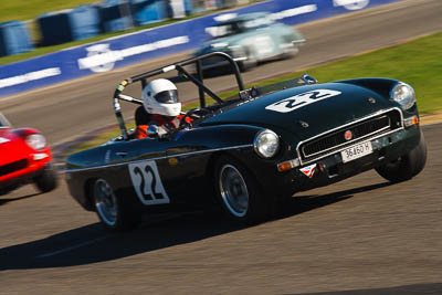 22;1971-MGB-Roadster;25-July-2009;36460H;Australia;FOSC;Festival-of-Sporting-Cars;Geoff-Pike;Group-S;NSW;Narellan;New-South-Wales;Oran-Park-Raceway;auto;classic;historic;motion-blur;motorsport;racing;telephoto;vintage