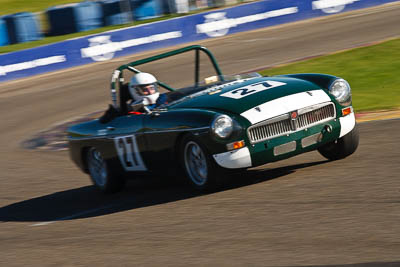 27;1963-MGB;25-July-2009;Australia;Bob-Rowntree;FOSC;Festival-of-Sporting-Cars;Group-S;NSW;Narellan;New-South-Wales;Oran-Park-Raceway;auto;classic;historic;motion-blur;motorsport;racing;telephoto;vintage