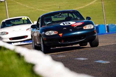 15;1999-Mazda-MX‒5;25-July-2009;Australia;FOSC;Festival-of-Sporting-Cars;Laurie-Sellers;Marque-Sports;Mazda-MX‒5;Mazda-MX5;Mazda-Miata;NSW;Narellan;New-South-Wales;Oran-Park-Raceway;Production-Sports-Cars;auto;motorsport;racing;super-telephoto