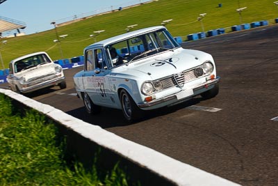 37;1964-Alfa-Romeo-Giulia-Ti;25-July-2009;Australia;FOSC;Festival-of-Sporting-Cars;Group-N;Historic-Touring-Cars;NSW;Narellan;New-South-Wales;Oran-Park-Raceway;Ralph-Clarke;auto;classic;historic;motorsport;racing;telephoto;vintage