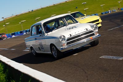 109;1964-Ford-Cortina-Mk-I;25-July-2009;Australia;FOSC;Festival-of-Sporting-Cars;Group-N;Historic-Touring-Cars;Matthew-Windsor;NSW;Narellan;New-South-Wales;Oran-Park-Raceway;auto;classic;historic;motorsport;racing;telephoto;vintage