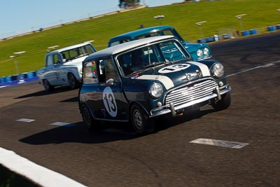 13;1964-Morris-Cooper-S;25-July-2009;Australia;FOSC;Festival-of-Sporting-Cars;Group-N;Historic-Touring-Cars;Ken-Lee;NSW;Narellan;New-South-Wales;Oran-Park-Raceway;auto;classic;historic;motorsport;racing;telephoto;vintage