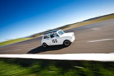 155;1964-Morris-Cooper-S;25-July-2009;Australia;FOSC;Festival-of-Sporting-Cars;Group-N;Historic-Touring-Cars;NSW;Narellan;New-South-Wales;Oran-Park-Raceway;Santino-Di-Carlo;auto;classic;historic;motion-blur;motorsport;racing;vintage;wide-angle