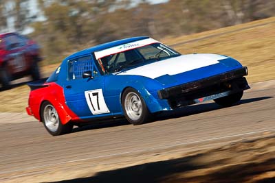 17;1979-Mazda-RX‒7;25-July-2009;Australia;FOSC;Festival-of-Sporting-Cars;Improved-Production;John-Gibson;NSW;Narellan;New-South-Wales;Oran-Park-Raceway;auto;motion-blur;motorsport;racing;super-telephoto