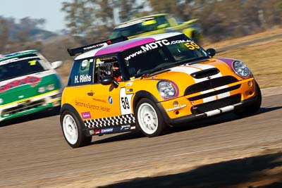 59;2003-Mini-Cooper-S;25-July-2009;Australia;FOSC;Festival-of-Sporting-Cars;Hans-Riehs;Improved-Production;NSW;Narellan;New-South-Wales;Oran-Park-Raceway;auto;motion-blur;motorsport;racing;super-telephoto