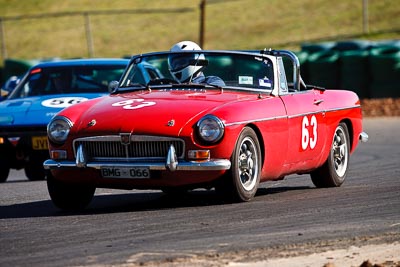 63;1966-MGB-Roadster;25-July-2009;Australia;BMG066;FOSC;Festival-of-Sporting-Cars;Glenn-Kirk;NSW;Narellan;New-South-Wales;Oran-Park-Raceway;Regularity;auto;motorsport;racing;super-telephoto