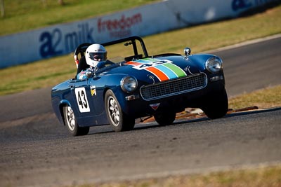 43;1966-Austin-Healey-Sprite;25-July-2009;Australia;Don-Bartley;FOSC;Festival-of-Sporting-Cars;Group-S;NSW;Narellan;New-South-Wales;Oran-Park-Raceway;auto;classic;historic;motorsport;racing;super-telephoto;vintage