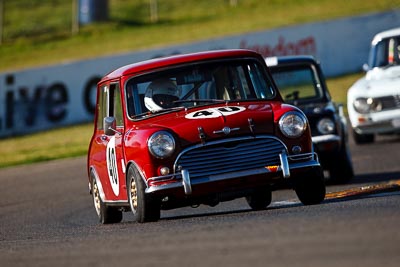 40;1964-Morris-Cooper-S;25-July-2009;Australia;Barrie-Brown;FOSC;Festival-of-Sporting-Cars;Group-N;Historic-Touring-Cars;NSW;Narellan;New-South-Wales;Oran-Park-Raceway;auto;classic;historic;motorsport;racing;super-telephoto;vintage