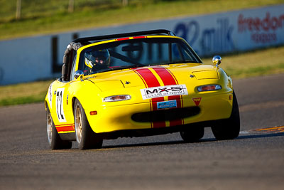 72;1991-Mazda-MX‒5;25-July-2009;Australia;FOSC;Festival-of-Sporting-Cars;Kevin-Addison;Mazda-MX‒5;Mazda-MX5;Mazda-Miata;NSW;Narellan;New-South-Wales;Oran-Park-Raceway;Regularity;auto;motorsport;racing;super-telephoto