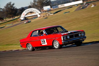 59;1971-Ford-Falcon-XY-GT;25-July-2009;Australia;Chris-OBrien;FOSC;Festival-of-Sporting-Cars;Group-N;Historic-Touring-Cars;NSW;Narellan;New-South-Wales;Oran-Park-Raceway;auto;classic;historic;motorsport;racing;telephoto;vintage