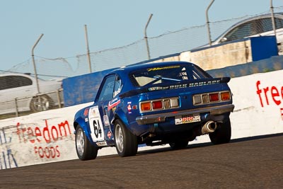 64;1974-Mazda-808;25-July-2009;Australia;FOSC;Festival-of-Sporting-Cars;Ian-MaCrae;Improved-Production;NSW;Narellan;New-South-Wales;Oran-Park-Raceway;auto;motion-blur;motorsport;racing;super-telephoto