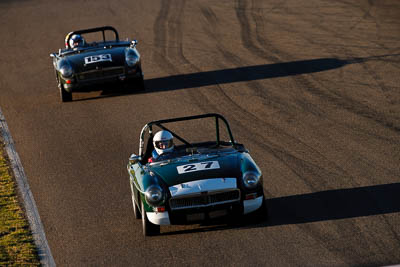 27;1963-MGB;25-July-2009;Australia;Bob-Rowntree;FOSC;Festival-of-Sporting-Cars;Group-S;NSW;Narellan;New-South-Wales;Oran-Park-Raceway;auto;classic;historic;motorsport;racing;super-telephoto;vintage