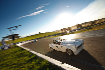 18;1969-MG-Midget;25-July-2009;Australia;FOSC;Festival-of-Sporting-Cars;Greg-Hewson;Marque-Sports;NSW;Narellan;New-South-Wales;Oran-Park-Raceway;Production-Sports-Cars;auto;motion-blur;motorsport;racing;wide-angle