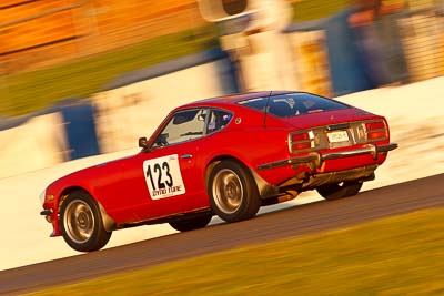 123;1977-Datsun-260Z;25-July-2009;38526H;Australia;FOSC;Festival-of-Sporting-Cars;NSW;Narellan;New-South-Wales;Oran-Park-Raceway;Philip-Mitchell;Regularity;auto;motion-blur;motorsport;racing;super-telephoto