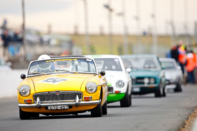 157;1974-MGB;26-July-2009;Australia;FOSC;Festival-of-Sporting-Cars;GTD457;Geoff-Taylor‒Denning;NSW;Narellan;New-South-Wales;Oran-Park-Raceway;Regularity;auto;motorsport;racing;super-telephoto