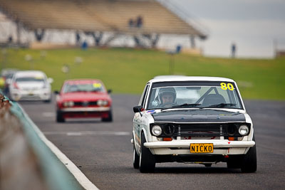 80;1969-Datsun-1600;26-July-2009;Australia;FOSC;Festival-of-Sporting-Cars;Improved-Production;NSW;Narellan;New-South-Wales;Nickolas-Kemourtzis;Oran-Park-Raceway;auto;motorsport;racing;super-telephoto