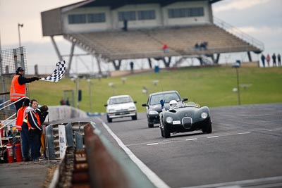 18;1953-Jaguar-C-Type-Replica;26-July-2009;36125H;Australia;FOSC;Festival-of-Sporting-Cars;Martin-Braden;NSW;Narellan;New-South-Wales;Oran-Park-Raceway;Regularity;auto;motorsport;racing;super-telephoto