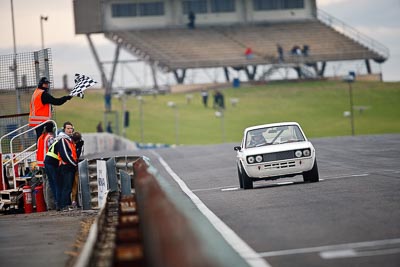 128;1973-Fiat-128-Sports-Coupe;26-July-2009;Australia;FOSC;Festival-of-Sporting-Cars;NSW;Narellan;New-South-Wales;Oran-Park-Raceway;Regularity;Tony-Dorrell;auto;motorsport;racing;super-telephoto