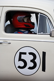 531;1958-Volkswagen-Beetle;26-July-2009;Australia;FOSC;Festival-of-Sporting-Cars;Group-S;NSW;Narellan;New-South-Wales;Oran-Park-Raceway;Tom-Law;VW;auto;classic;historic;motorsport;racing;super-telephoto;vintage