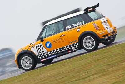 152;2003-Mini-Cooper-S;26-July-2009;Australia;FOSC;Festival-of-Sporting-Cars;Improved-Production;NSW;Narellan;New-South-Wales;Nick-Chambers;Oran-Park-Raceway;auto;motion-blur;motorsport;racing;super-telephoto