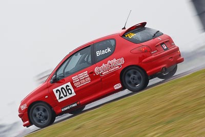 206;2004-Peugeot-206-GTi;26-July-2009;Australia;Carly-Black;FOSC;Festival-of-Sporting-Cars;Improved-Production;NSW;Narellan;New-South-Wales;Oran-Park-Raceway;auto;motion-blur;motorsport;racing;super-telephoto